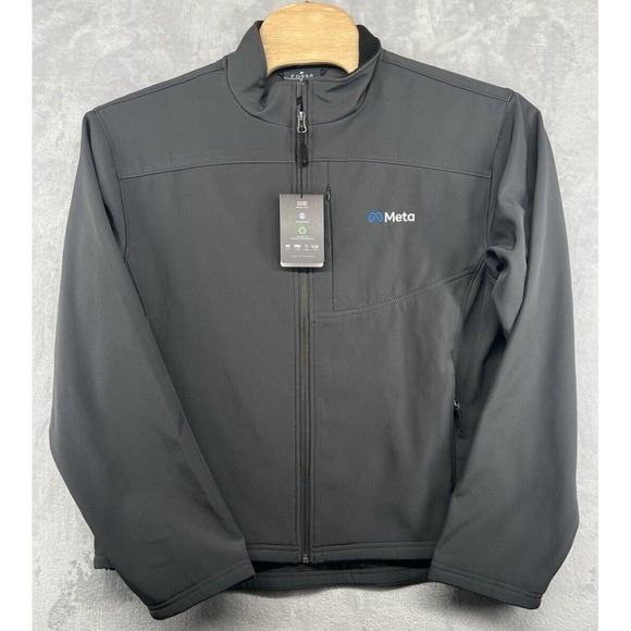 Fossa Apparel Meta Facebook Downtown Gray Soft Shell Jacket Women's Size 3XL NWT